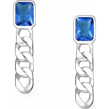 Náušnice Stříbrné náušnice Lunara MODRÉ