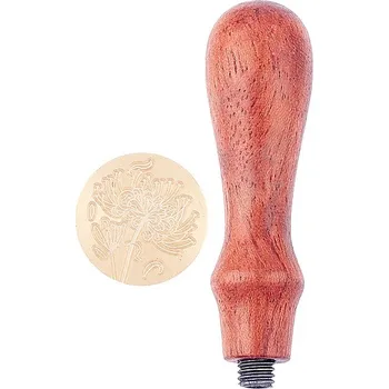 Razítko Pečetní razítko, KVĚTINA VE VĚTRU, 7,8x2,2 cm, 1ks