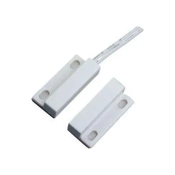 BS-2012WH - Samolepící povrchový magnetický kontakt 28 x 13 x 6,5mm, kabel, bílý