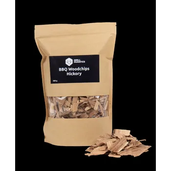 Tuhé palivo Hickory dřevěná štěpka BBQ 500g Grill Fanatics