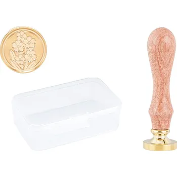 Razítko Pečetní razítko, STONEK S KVĚTY, 7,8x2,2 cm, 1ks