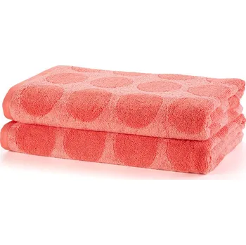 Ručník Sada 2 ks froté osušek GRANADA korálová 70 x 140 cm