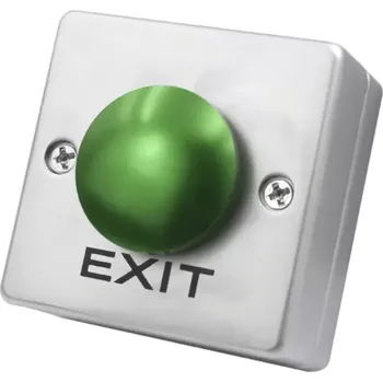 spínač Odchodové tlačítko dotykové 53x53 NO/NC/COM zelené povrchové