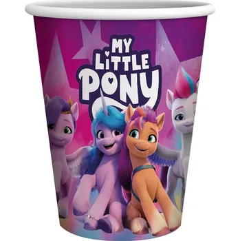 Jednorázové nádobí PARTY FACTORY Papírové kelímky – My Little Pony - 8 ks