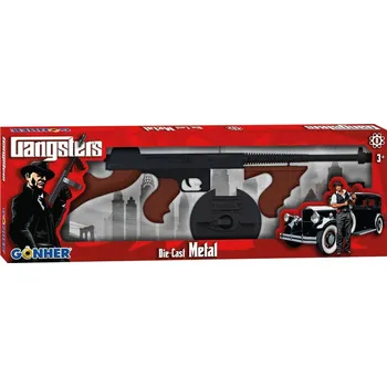 Dětská zbraň Puška gangsterská kovová 8 ran