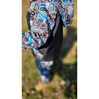 Chlapecká bunda Yháček Softshellová bunda s beránkem Yháček, Stavební stroje Velikost: 92