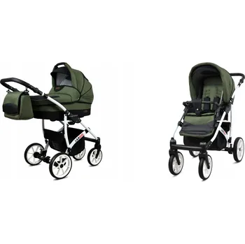 Kočárek Dětský kočárek 2v1 BabyLux LARGO – sporťák a hluboká korba, lehký, s taškou