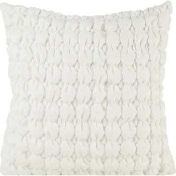 Povlak na polštářek DEKORAČNÍ POVLAK NA POLŠTÁŘ VELVET193 45X45 CM BÍLÁ