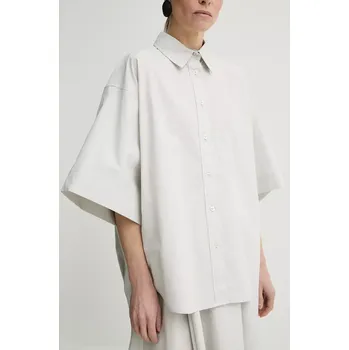 Pánská košile Bavlněná košile Remain šedá barva, relaxed, s klasickým límcem, 5024922689 09X, vel. 38