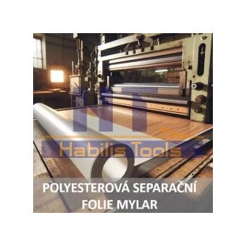 Stavební fólie POLYESTEROVÁ SEPARAČNÍ FOLIE MYLAR š.2200mm, tl.0,25mm, VHODNÁ PRO DÝHOVACÍ LISY