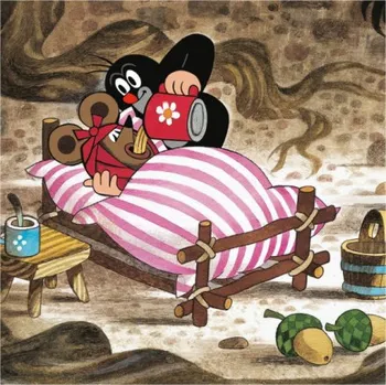 Hračka DINO Puzzle Jak Krtek uzdravil myšku 60 dílků 115841