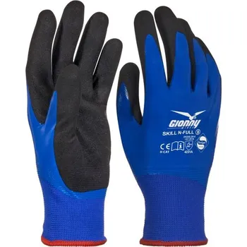 Pracovní rukavice Pracovní rukavice Payper SKILL N-FULL Barva: Královská Modrá/ Černá, Velikost: 8