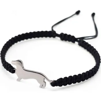 Šperk Maj šperky Náramek s jezevčíkem Barva: Černá, Velikost: Pánská