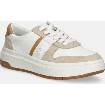 Pánské tenisky Kožené sneakers boty Lauren Ralph Lauren Harlie bílá barva, 802967037001 802967037001.100 00X, EUR 36