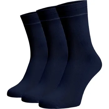 Dámské ponožky Zvýhodněný set 3 párů vysokých ponožek - modrá Bavlna 39-41