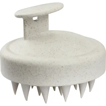 Silikonový masážní kartáč na pokožku hlavy Mila Massager - béžový