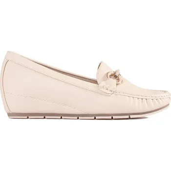 Dámské mokasíny Trendy dámské mokasíny hnědé na klínku 36