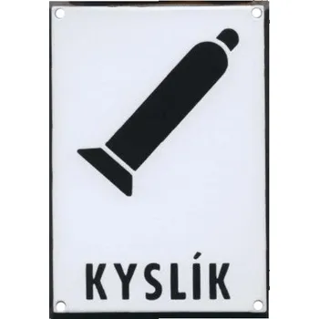 KYSLÍK 150x210mm - smaltovaná tabulka