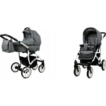 Kočárek Dětský kočárek 2v1 BabyLux LARGO – sporťák a hluboká korba, lehký, s taškou