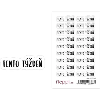 samolepka Fleppi Samolepky Tento týždeň