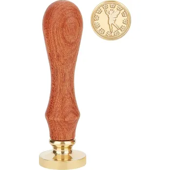 Razítko Pečetní razítko, VÍLA S KVĚTY, 7,8x2,2 cm, 1ks