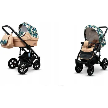 Kočárek Dětský kočárek 2v1 BabyLux Sky Lark - kombinovaný kočárek s hlubokou korbou a sportovní sedačkou