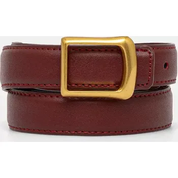 Opasek Kožený pásek Answear.LAB 1261.CMS červená 33X, vel. ONE SIZE