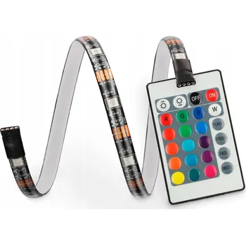 LED páska Ksix TV LED pásky, dálkové ovládání, 16 RGB barev, 6x53 cm