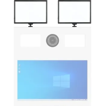 Studiové světlo Set 2x Profesionální LED Světlo Panel s Magnetickým Držákem