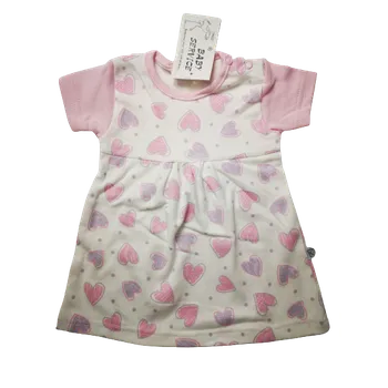 Kojenecké šaty Kojenecké šaty baby service 2103 růžové Rozměr: 62