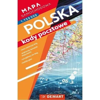 Mapa samochodowa Polski. Kody pocztowe - opracowanie zbiorowe