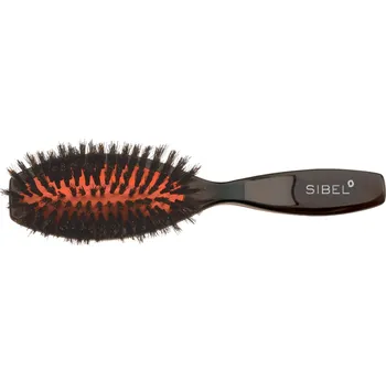 kartáč na vlasy Oválný kartáč na vlasy s kančími štětinami Sibel Classic 73 - 42 x 182 mm (8454542) + dárek zdarma