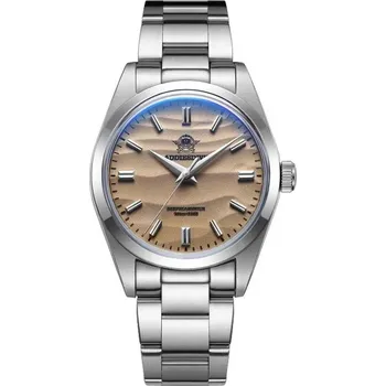 Hodinky Pánské analogové hodinky s kovovým páskem TF936 Barva (Varianta): Hnědá