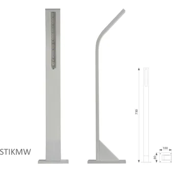 Venkovní osvětlení Key Automation S.r.l. Vonkajšie LED osvetlenie STIK M, farba RAL9010, H-750mm