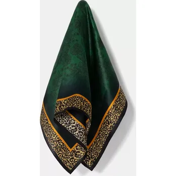 Šátek Hedvábný šátek Answear.LAB zelená barva 1209.CMS 77X, vel. ONE SIZE