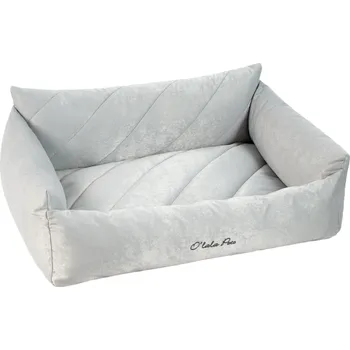 Pelíšek pro psa Pelech pro psy Couch Platinum 90x120 cm stříbrná