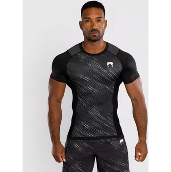 Rashguard Rashguard / funkční triko Venum Rapid - krátké rukávy - Black/Storm Grey Velikost: L