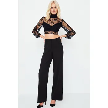 Dámské kalhoty Trendyol Trendyol černá 1996315