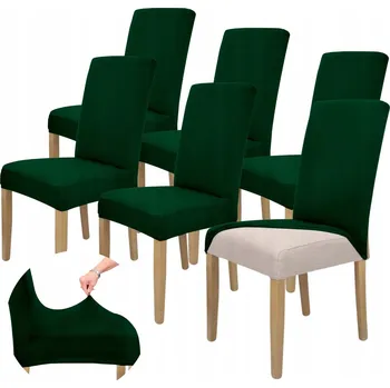 Potah na židli Zelený potah na židli