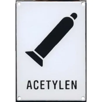 ACETYLEN 150x210mm - smaltovaná tabulka