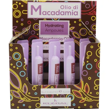 Vlasová regenerace Ampulky pro regeneraci suchých vlasů Kléral Olio di Macadamia 10 x 10 ml (59) + dárek zdarma
