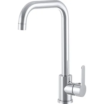 Vodovodní baterie Gamma Steel, stojánková dřezová baterie h-320, chromová, GMA-BSK-CH