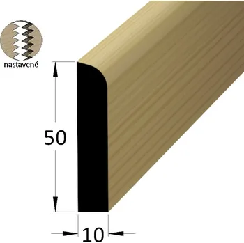 Podlahová lišta Rohová vnitřní lišta - RVK 3030 /275 nast.