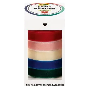 Stuha Sametové stuhy - 5 barev (2 m) varianta klasik