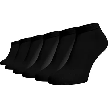 Dámské ponožky Zvýhodněný set 6 párů kotníkových ponožek - černá Bavlna 42-44