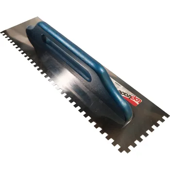 Zdenické nářadí TOPTRADE hladítko nerezové, s dřevěnou rukojetí, zub 8 mm, 500 x 130 mm, standard (TOPTRADE hladítko nerezové, s dřevěnou rukojetí, zub 8 mm, 500 x 130 mm, standard)