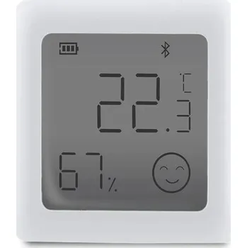 Moes Inteligentní Bluetooth snímač pokojové teploty s LCD displejem a vlhkoměrem&nbsp;BSS-X-TH-LF-C-MS