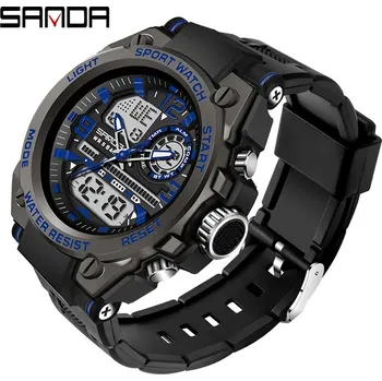 Hodinky Unisex digitální hodinky DF904 Barva (Varianta): 6024 Blue