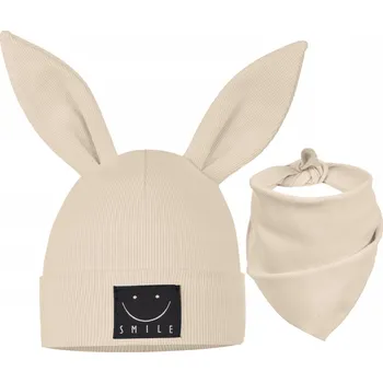 Čepice Dětská souprava velikost 44-48: ČEPICE + ŠÁTEK Majka