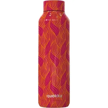 Termoska Quokka Solid, Nerezová láhev / termoska Orange Bloom, 630ml, 11868